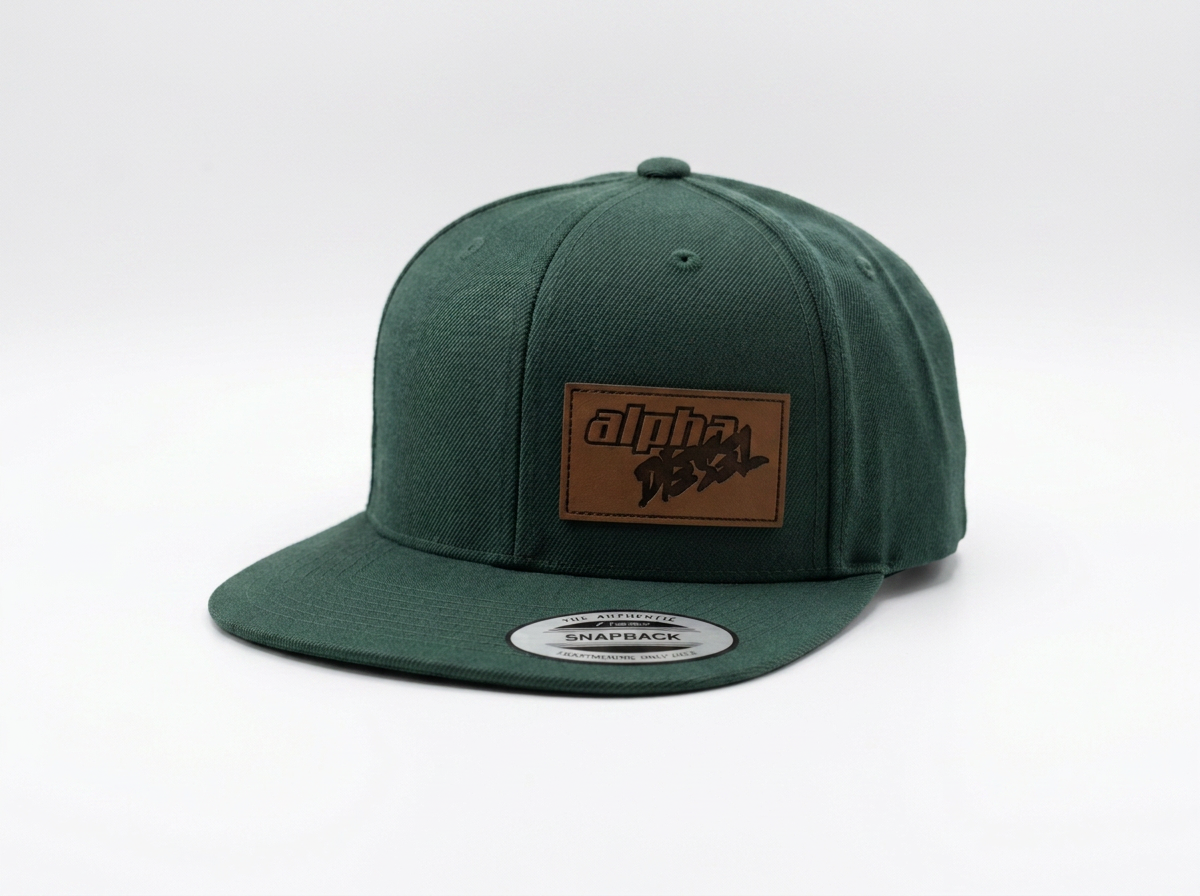 Flat Brim Hat W/ Alpha Patch