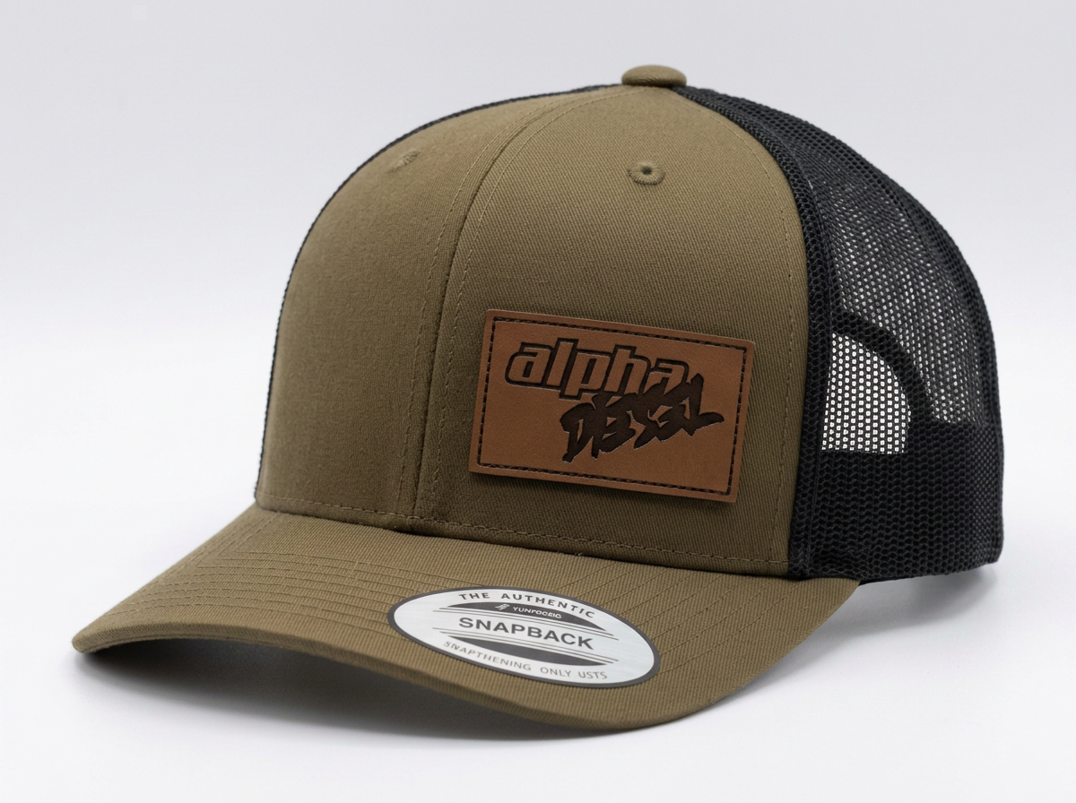Curved Brim Hat with Alpha Patch