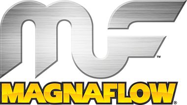 Magnavox logo with stylized letters and the word MAGNAFLOW in bold yellow text.