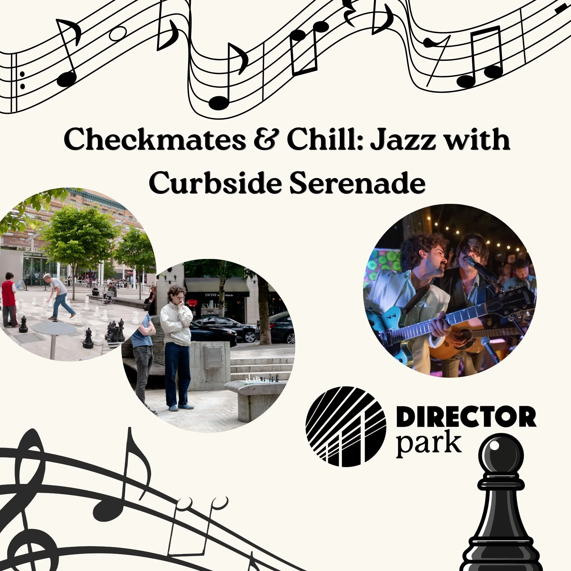 ♟Checkmates &amp; Chill: Jazz w/ @curbsideserenade ~ is coming back for an encore performance on Sunday September 20th!

Whether you&rsquo;re a lifelong player or just chess-curious, there&rsquo;s a spot for you. Instructor Victor will be on hand to 