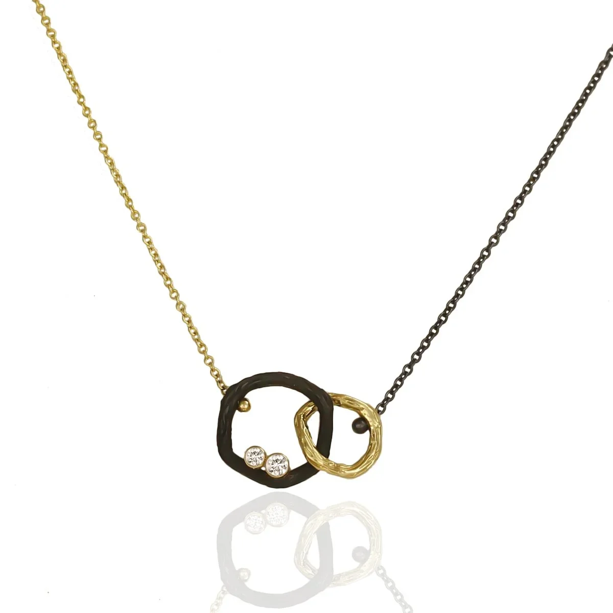PEBBLE DOUBLE LINK NECKLACE