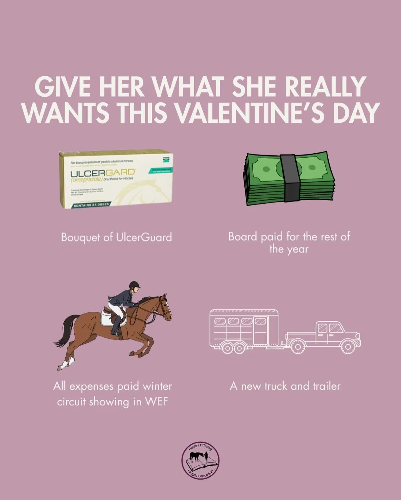 Roses are red, violets are fine&hellip;but here&rsquo;s what your (horse) girl really wants for Valentine&rsquo;s Day ❤️🐴