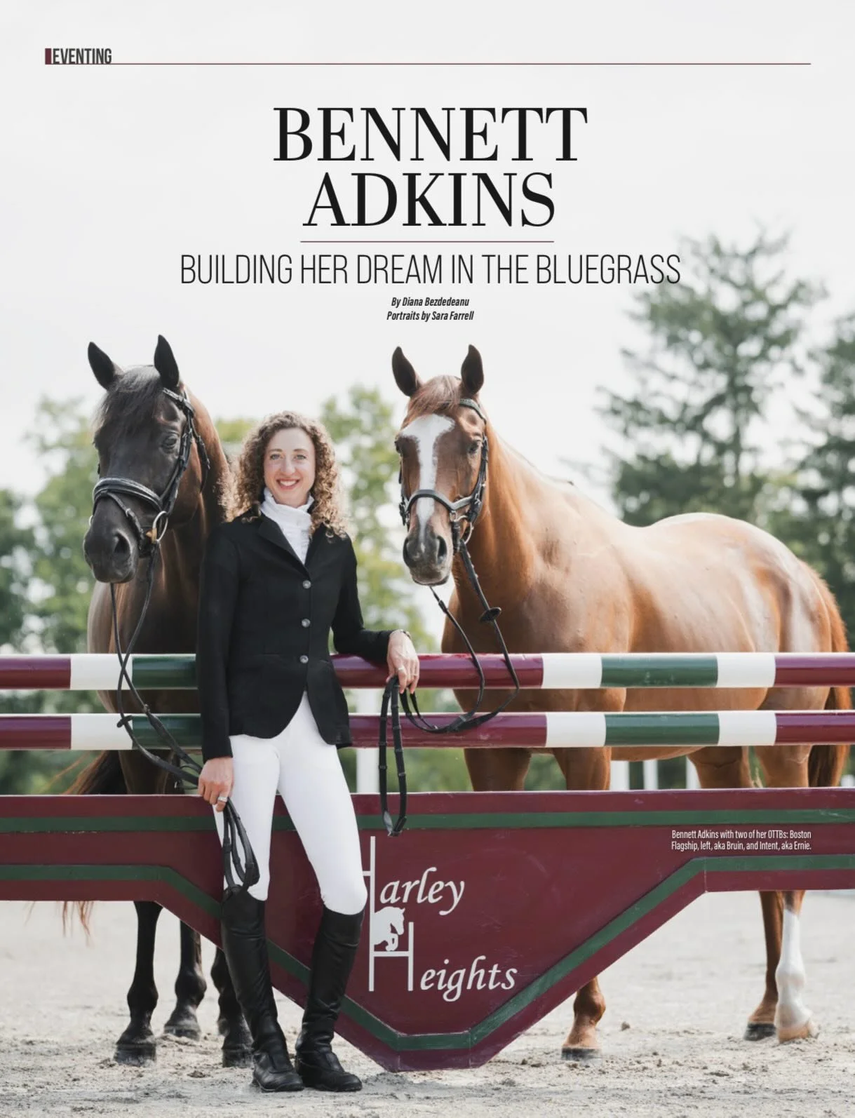 The Eventing Issue of @sidelines_magazine is here and with the Defender @kentuckythreedayevent right around the corner, it feels like the perfect time to share this story.

Meet Bennett Adkins of @harleyheightseventing, whose story begins with a kid 