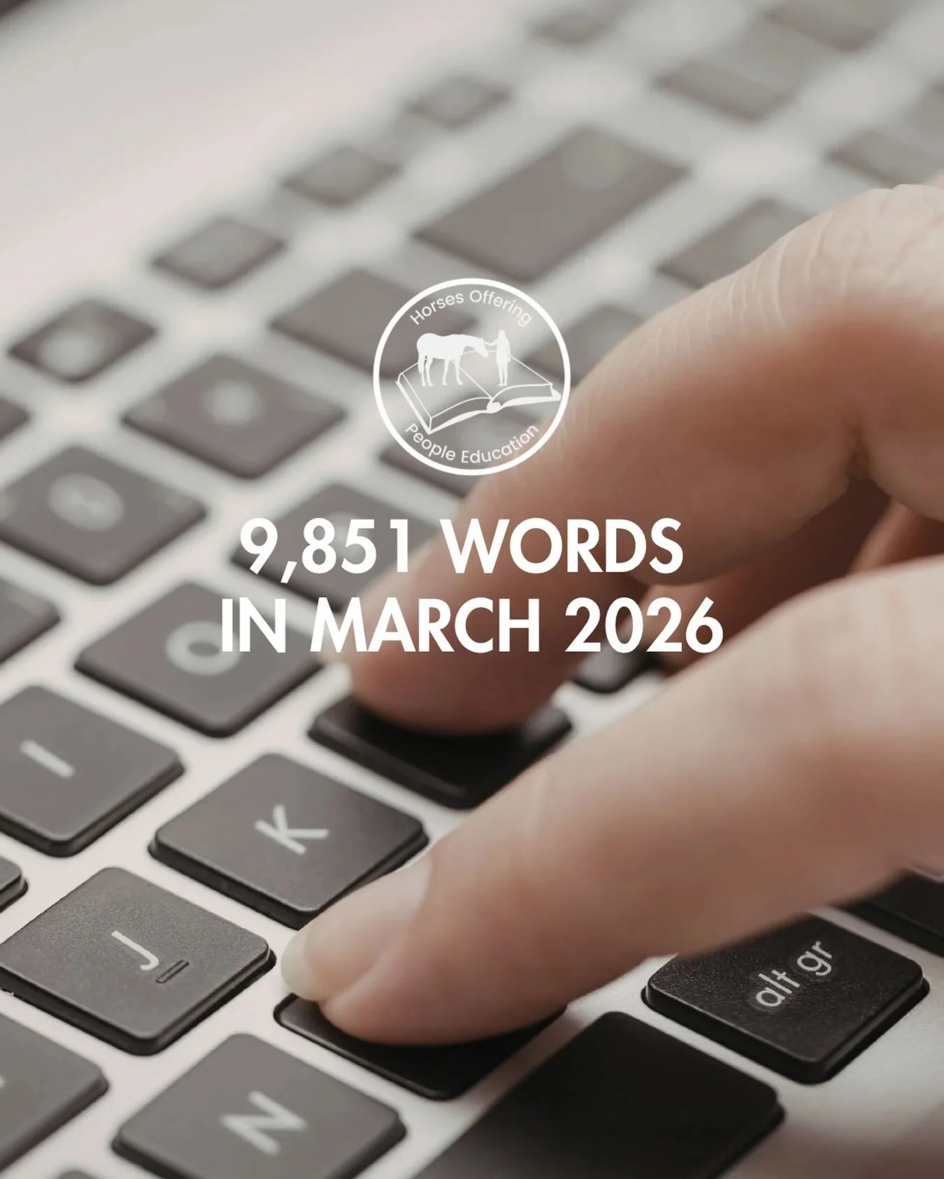Better late than never&hellip;March 2026 word count: 9,851 ✍️ Fell just short of my 10k goal, but still counting it as a win.

Last month brought false spring (hello sun and 70&deg;!), a new website (have you checked it out yet?!), and getting back i