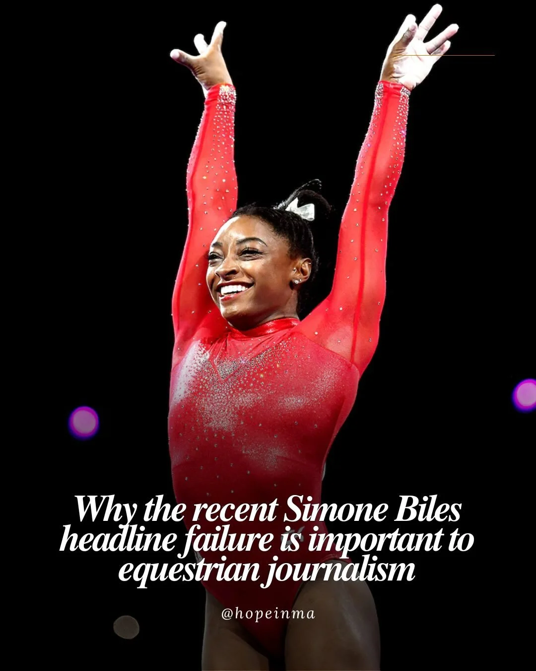 This week&rsquo;s viral headline involving @simonebiles was an important reminder of what happens when clickbait culture wins over journalistic integrity. 

Yes, she is an NFL wife, married to Indianapolis Colts safety Jonathan Owens. But the context