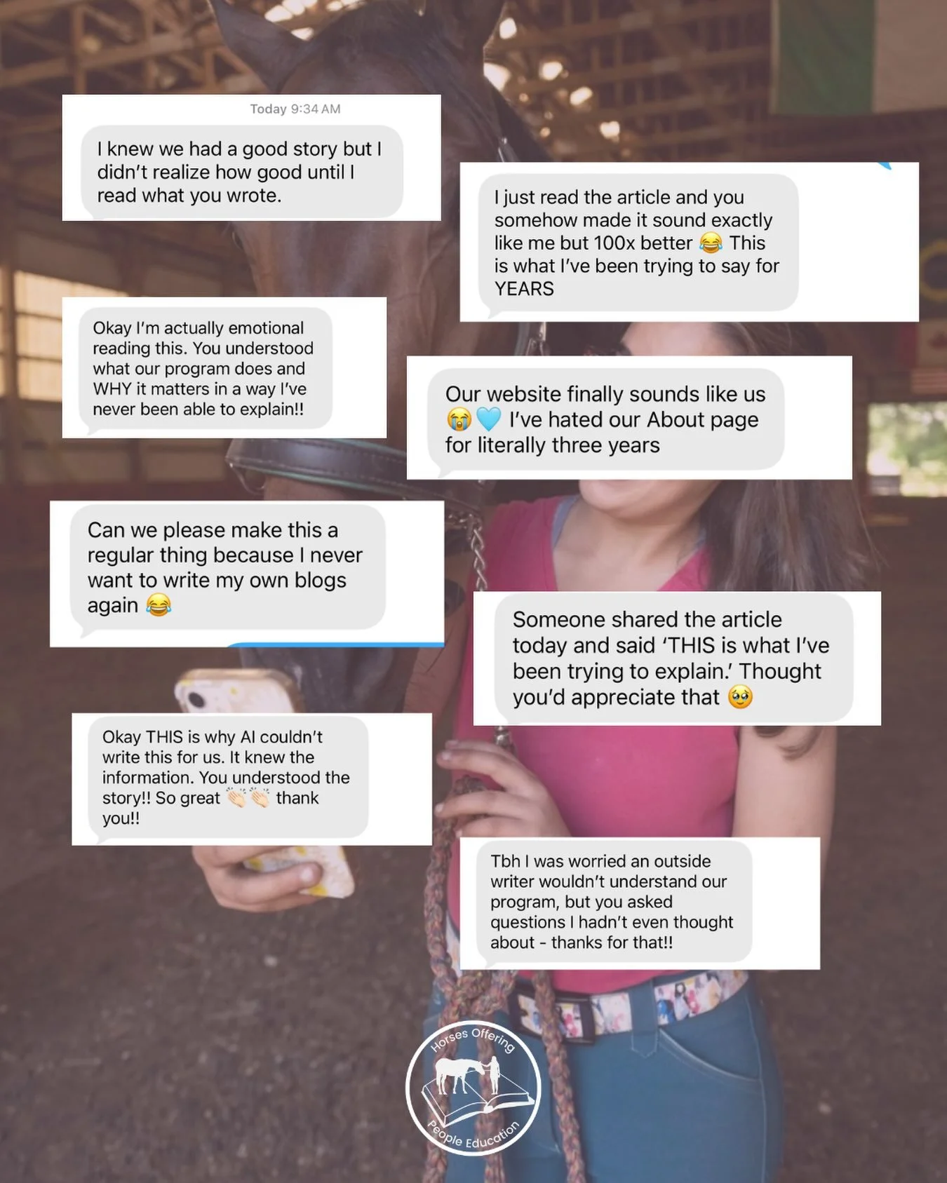 I don&rsquo;t think I&rsquo;ll ever get used to how excited I get when a message from a happy client pops up on my phone 🥹

Seeing my name in a magazine is pretty damn cool. But hearing that someone feels seen, understood, and proud of the way their