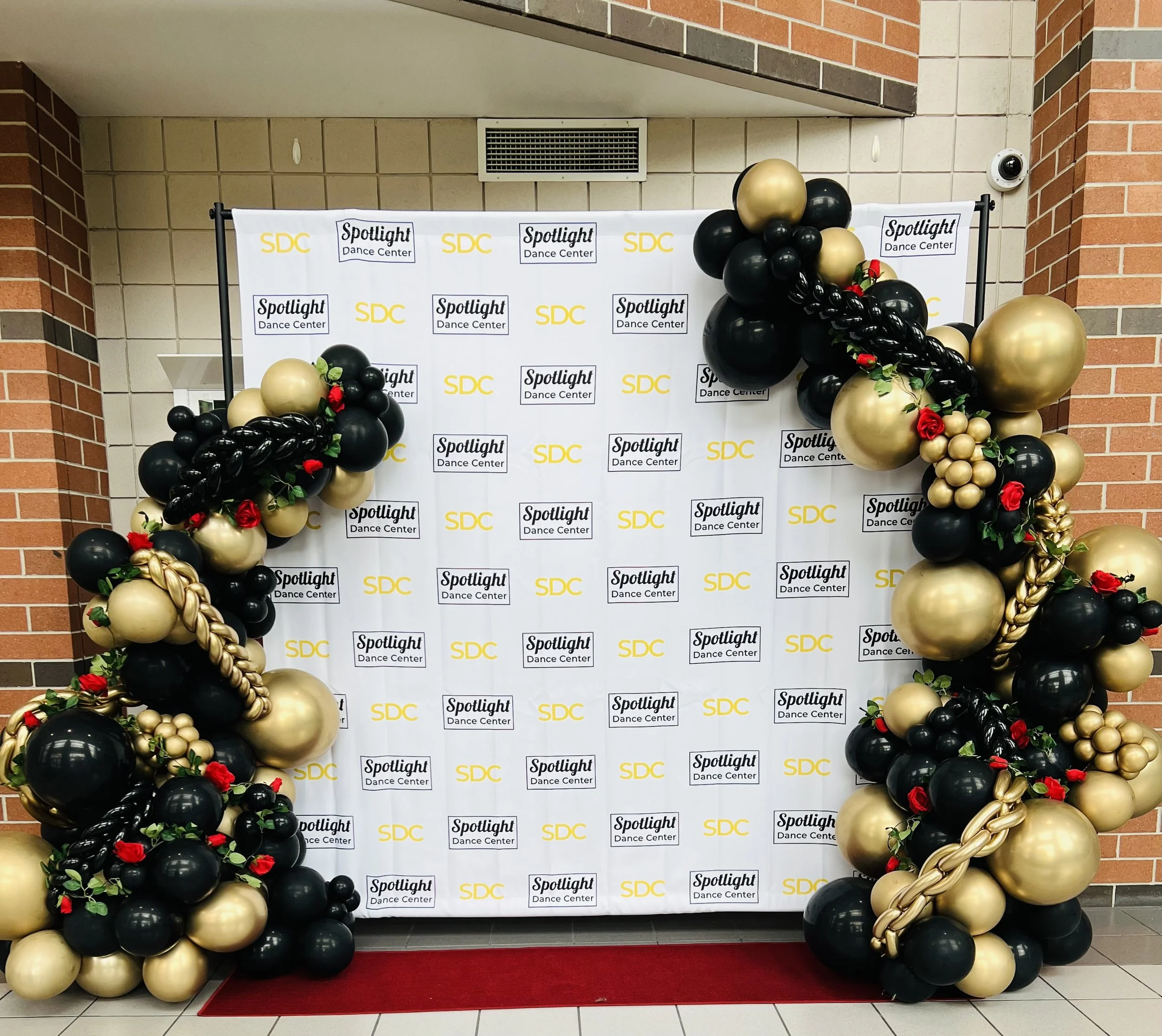 Backdrops with Balloon Garlands