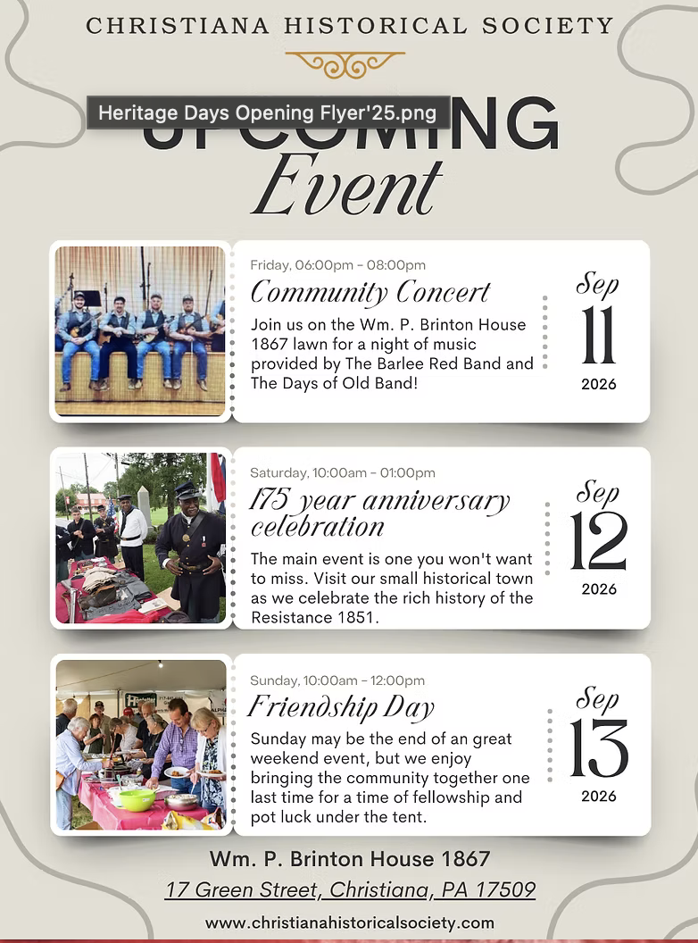Christiana Heritage Days 175th Anniversary Celebration Day Two