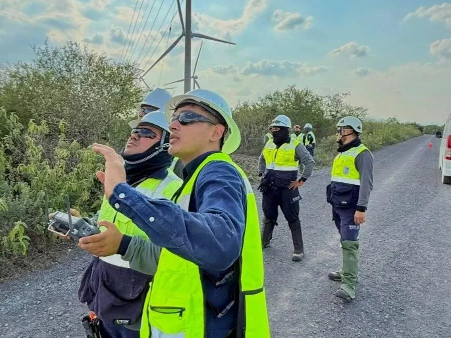 Inspección de aerogeneradores con drones DJI