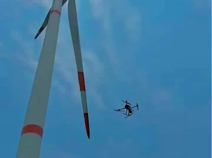 Inspección de aerogeneradores con drones DJI