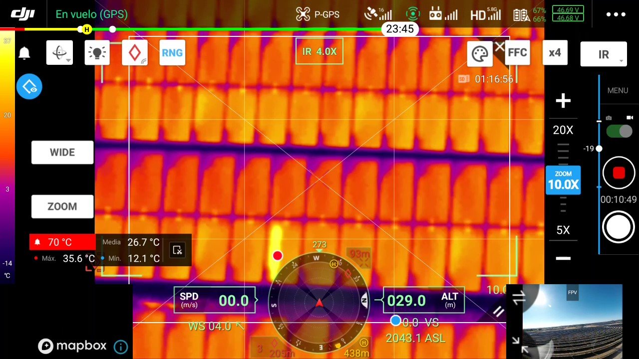 Inspección de paneles solares con drones DJI