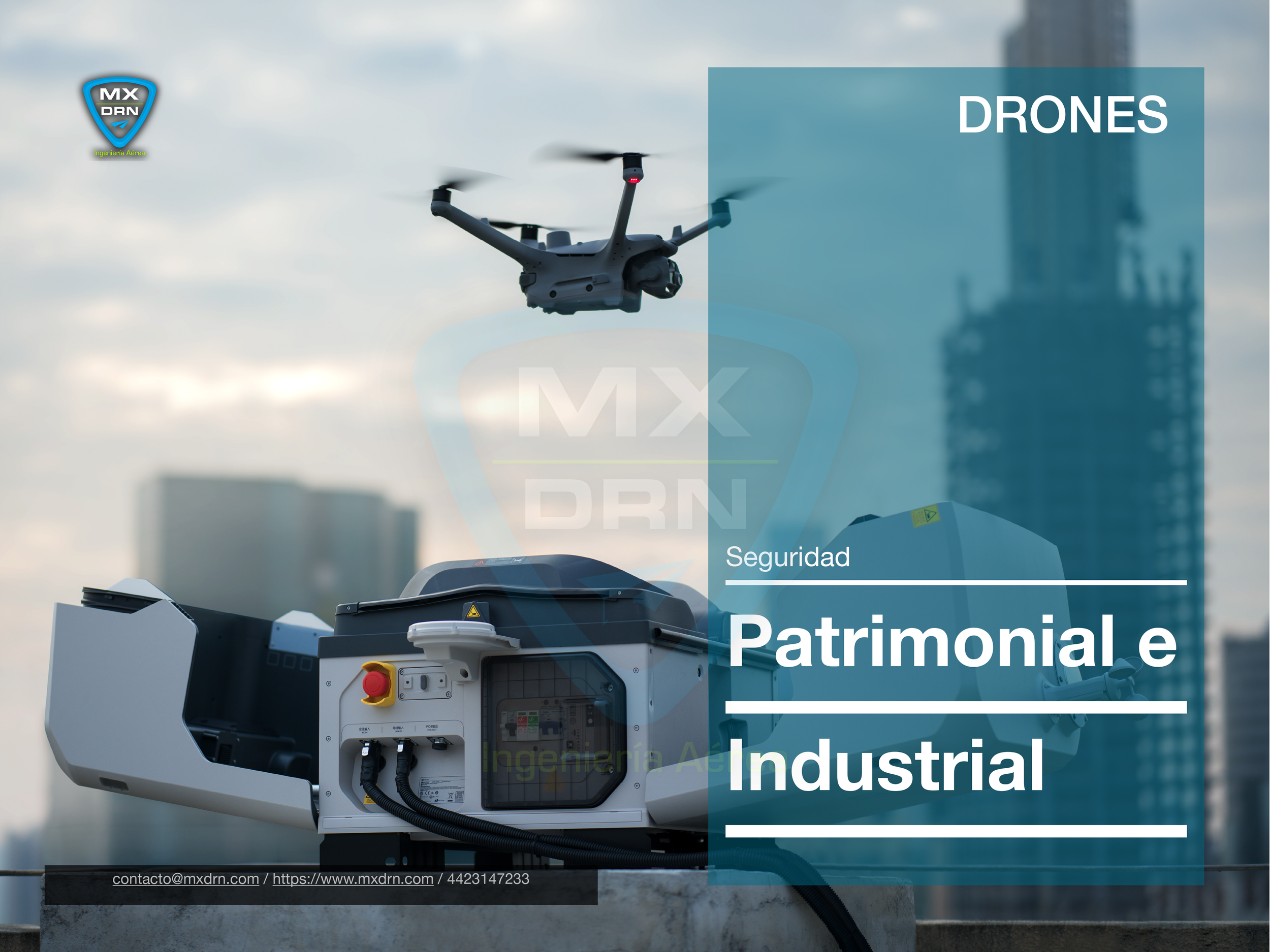 Drones para seguridad patrimonial e industrial en parques industriales y centros logísticos