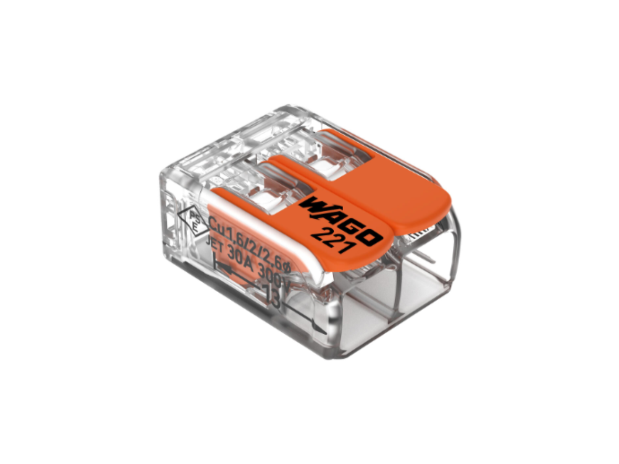 Conector de Empalme con Palanca WAGO Serie 221 | 2 y 3 Conductores