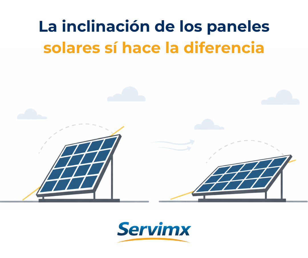 La inclinación de los paneles solares sí hace la diferencia
