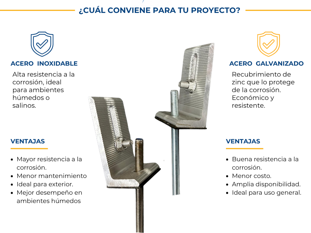 🔩 Acero inoxidable o galvanizado: ¿cómo elegir el material adecuado para cada aplicación?