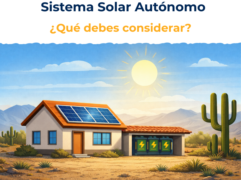 🔋☀️ Sistema solar autónomo (aislado): qué es y qué debes considerar antes de instalar uno