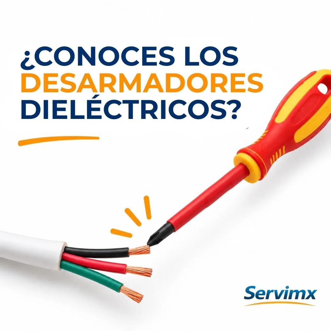Desarmador dieléctrico aislado para trabajos eléctricos junto a conductores eléctricos