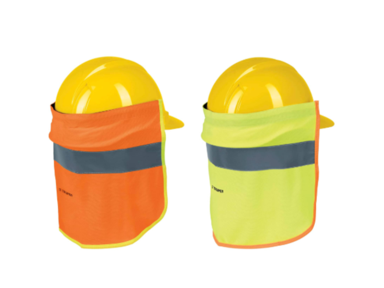 Cubrenuca para Casco Truper 12355 con Reflejante | Protección Solar y Alta Visibilidad