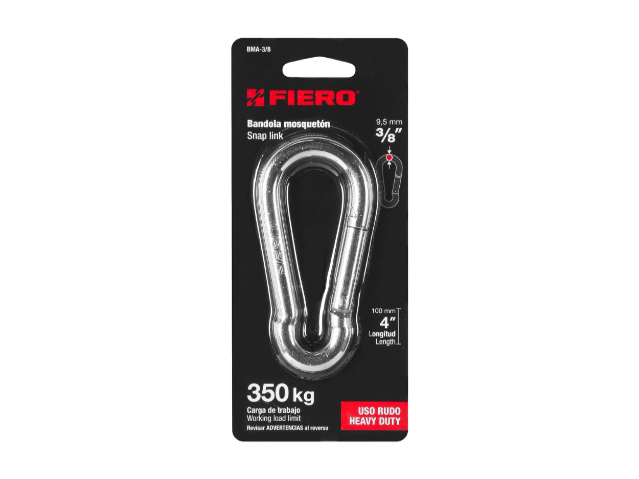 Bandola Mosquetón de Acero 3/8" | FIERO