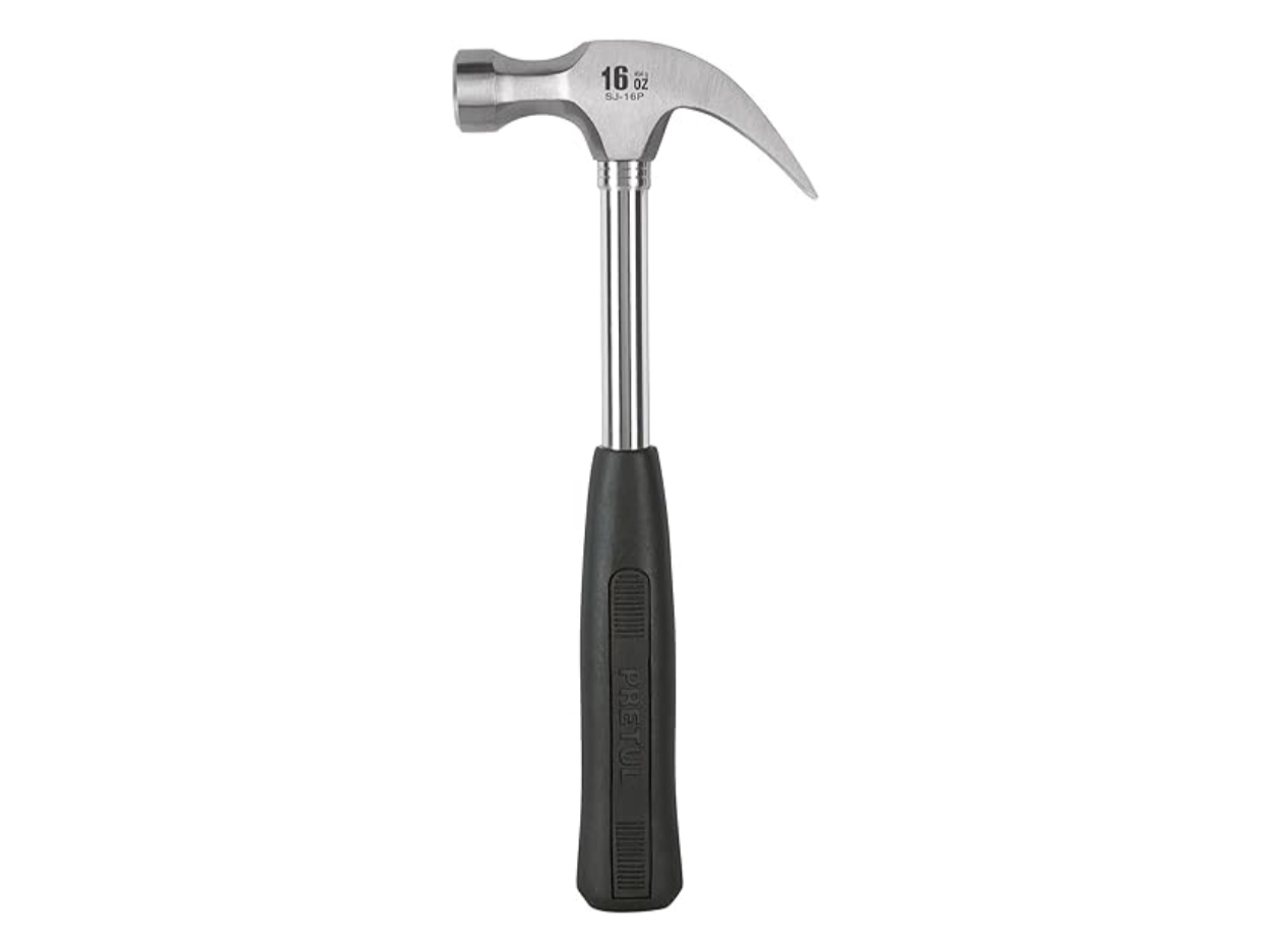 Martillo Pulido 16 oz con Uña Curva y Mango Tubular | PRETUL