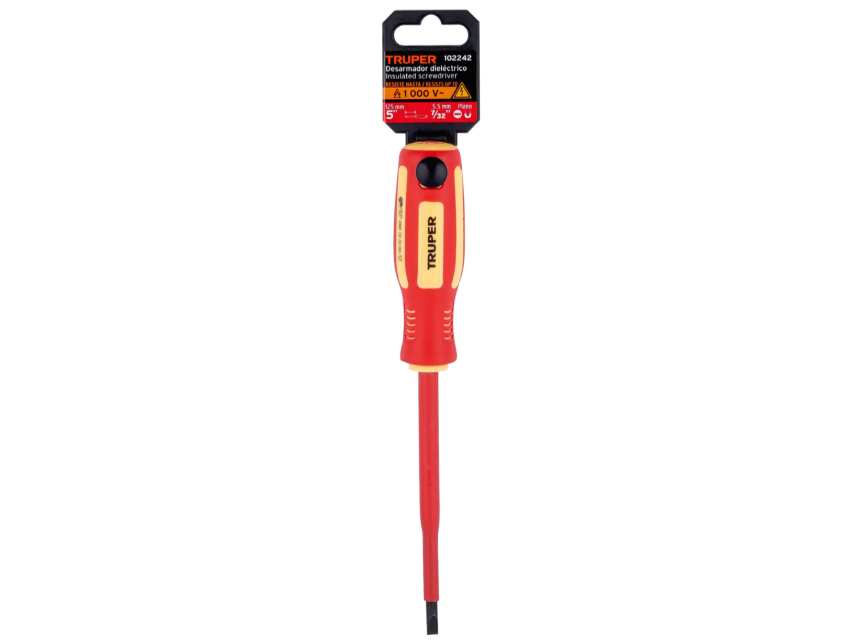 Desarmador Dieléctrico Plano 7/32" x 5" | Truper