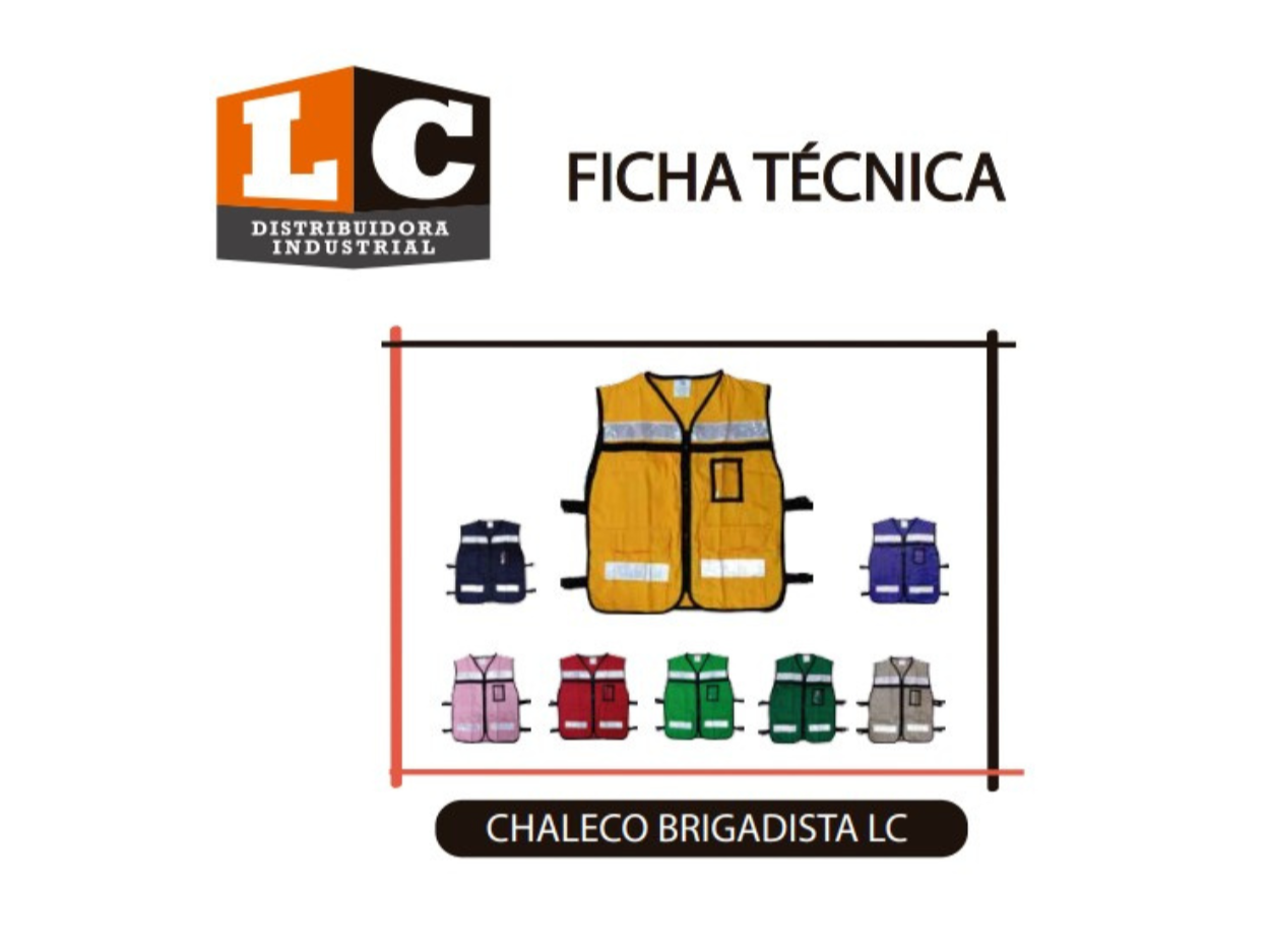Chaleco Brigadista LC con Reflejantes | Variedad de colores | L.C-B04