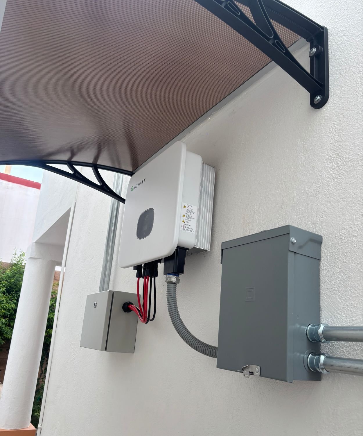 Inversor Growatt conectado residencia 