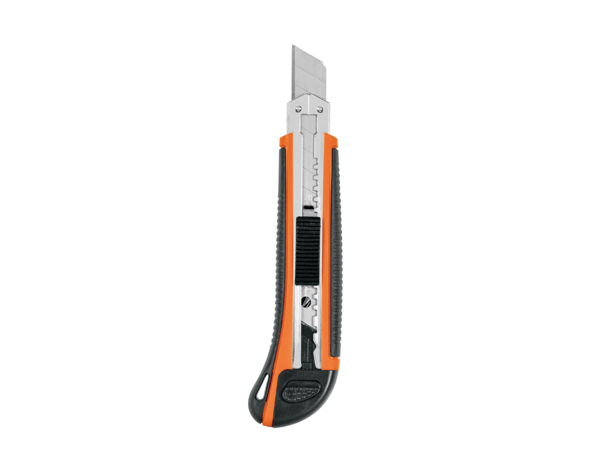 Cutter Profesional 18 mm | Truper | Alma Metálica y Grip Antiderrapante