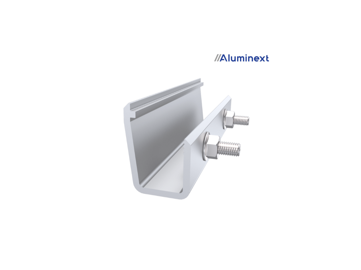 Rail Connector (NXT-RS) para NXT-RAIL con Puesta a Tierra | Aluminext