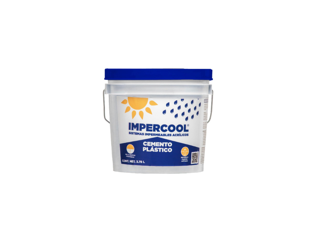 Impercool Cemento Plástico Blanco 3.78 L | CEMIX