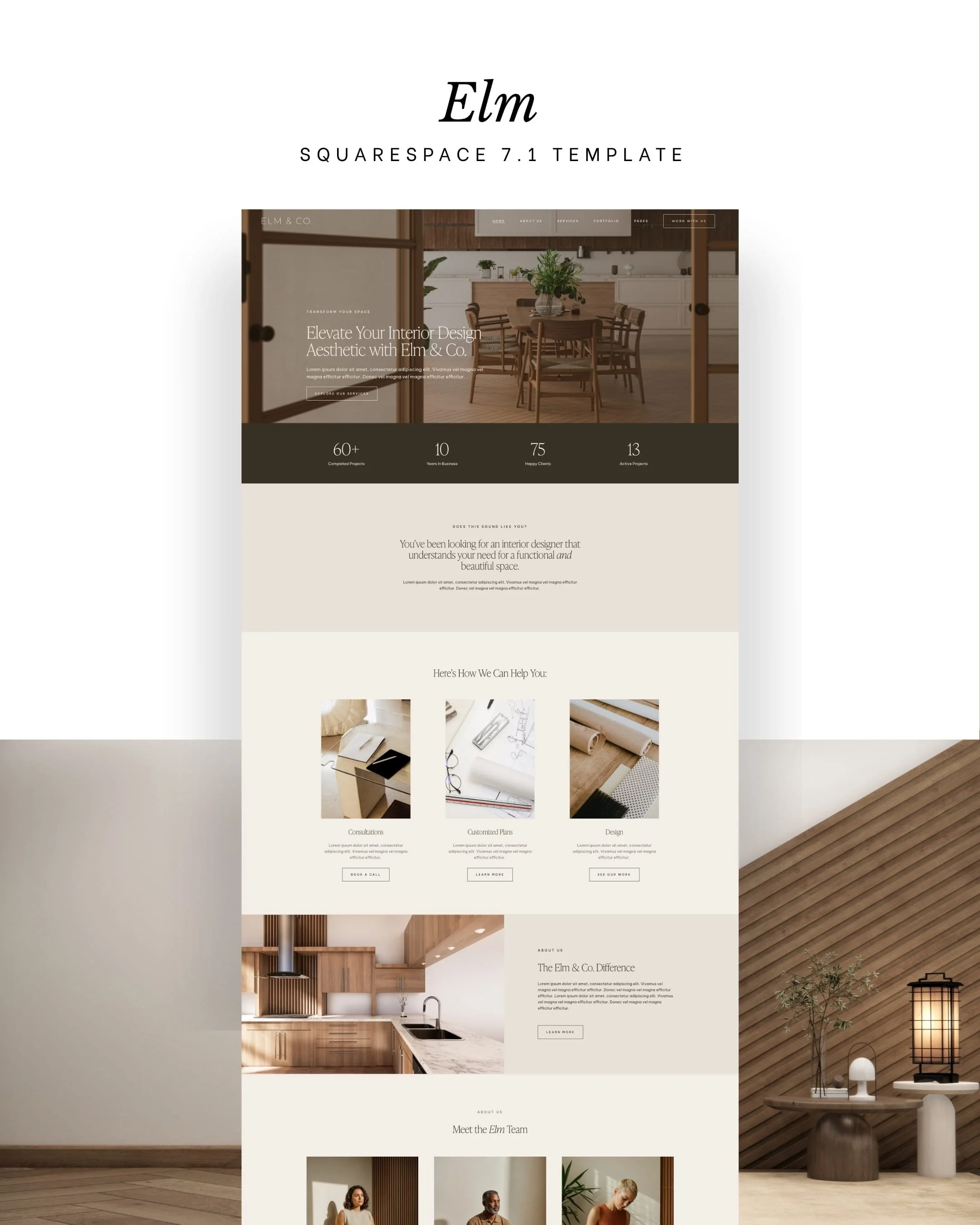 Elm — Squarespace Website Template