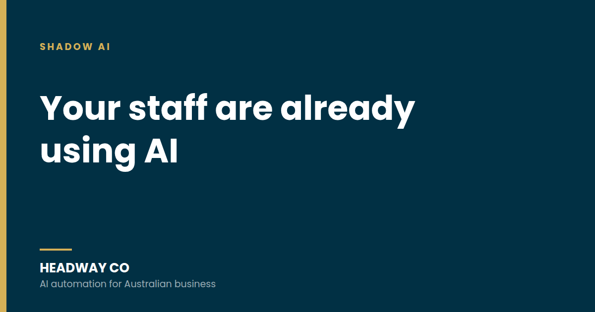 Your staff are already using AI. You just don't know which bits.