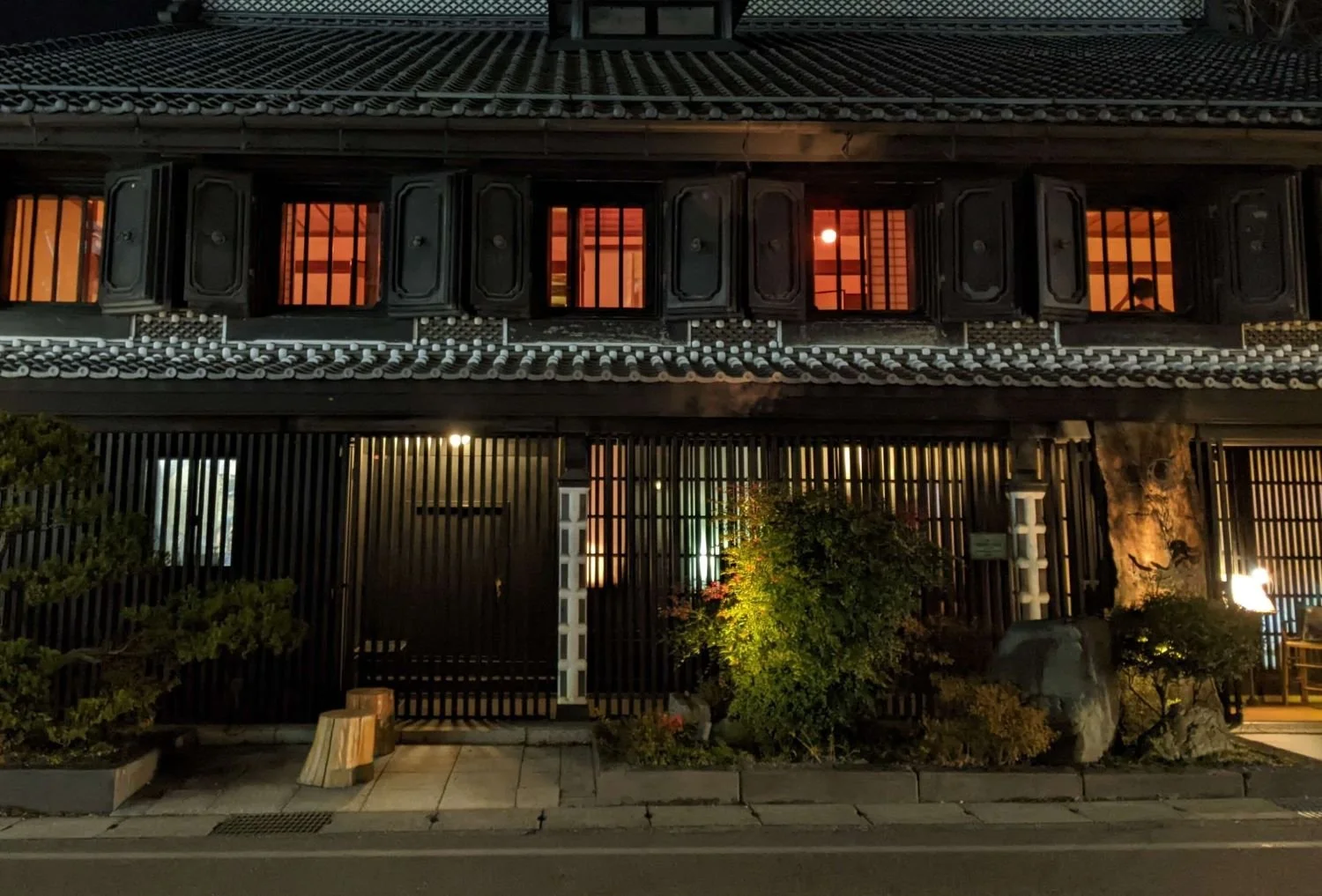 An evening out in Matsumoto with the tour group