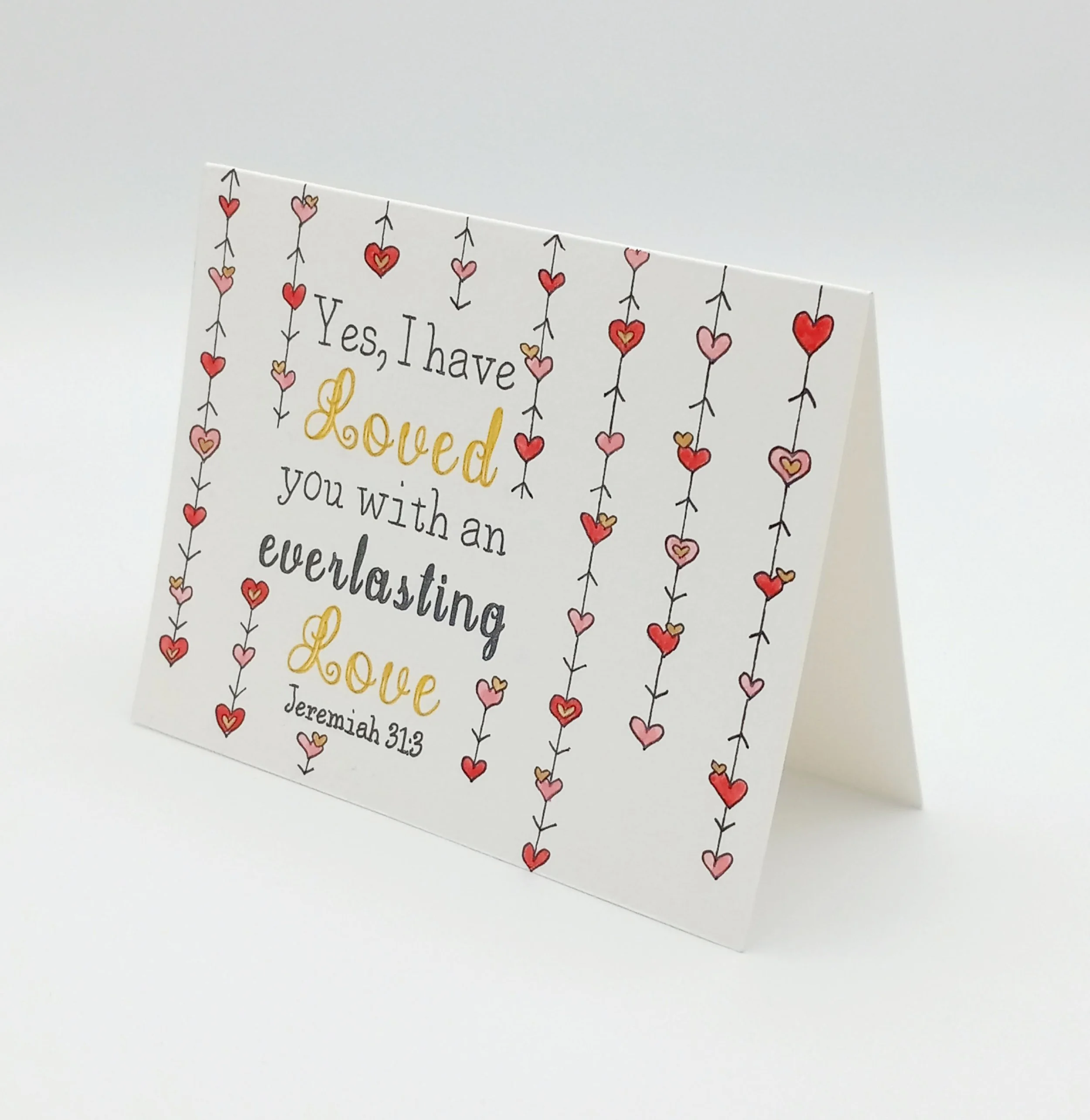 Everlasting Love Greeting Card | Set of 2 | Original Hand-Painted