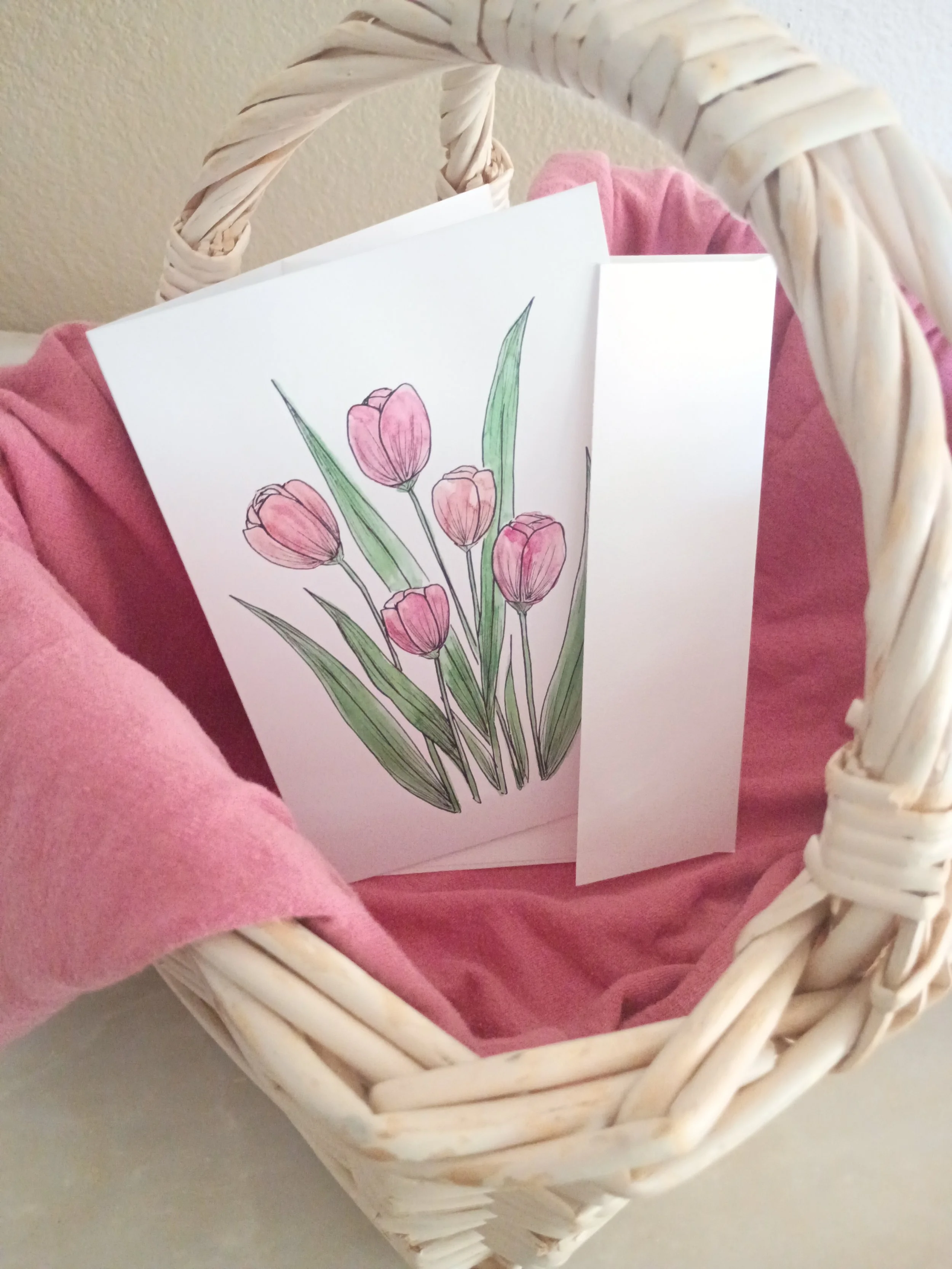 Tulip Greeting Card with Envelope | Single Card