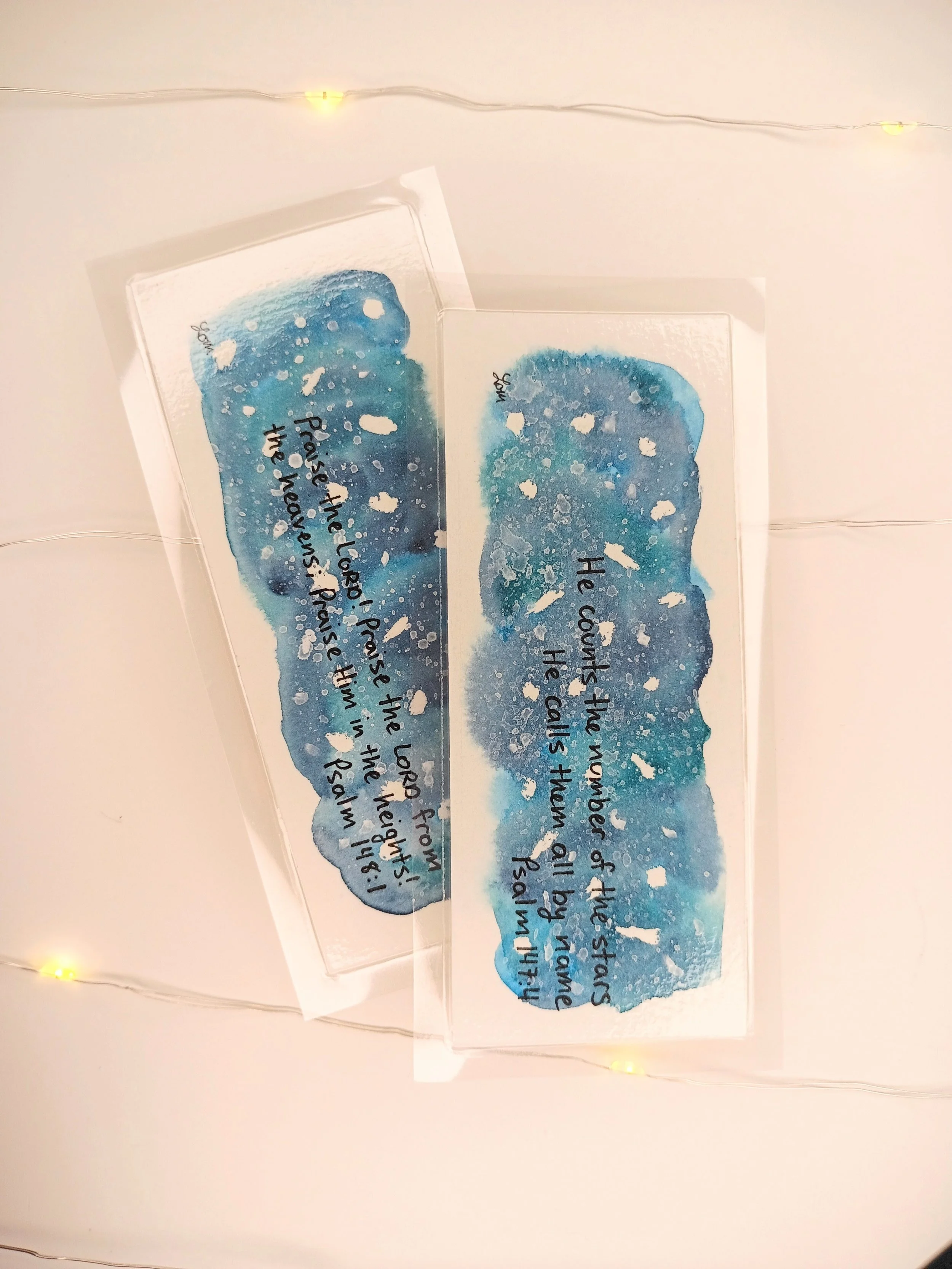 Starry Sky Bookmarks | Set of 2 | Original Hand-Painted