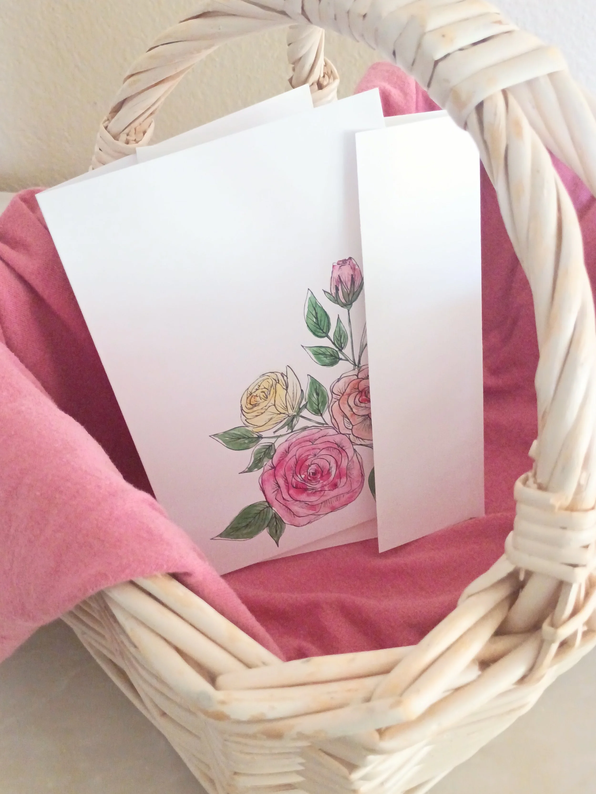 Rose Greeting Card with Envelope | Single Card