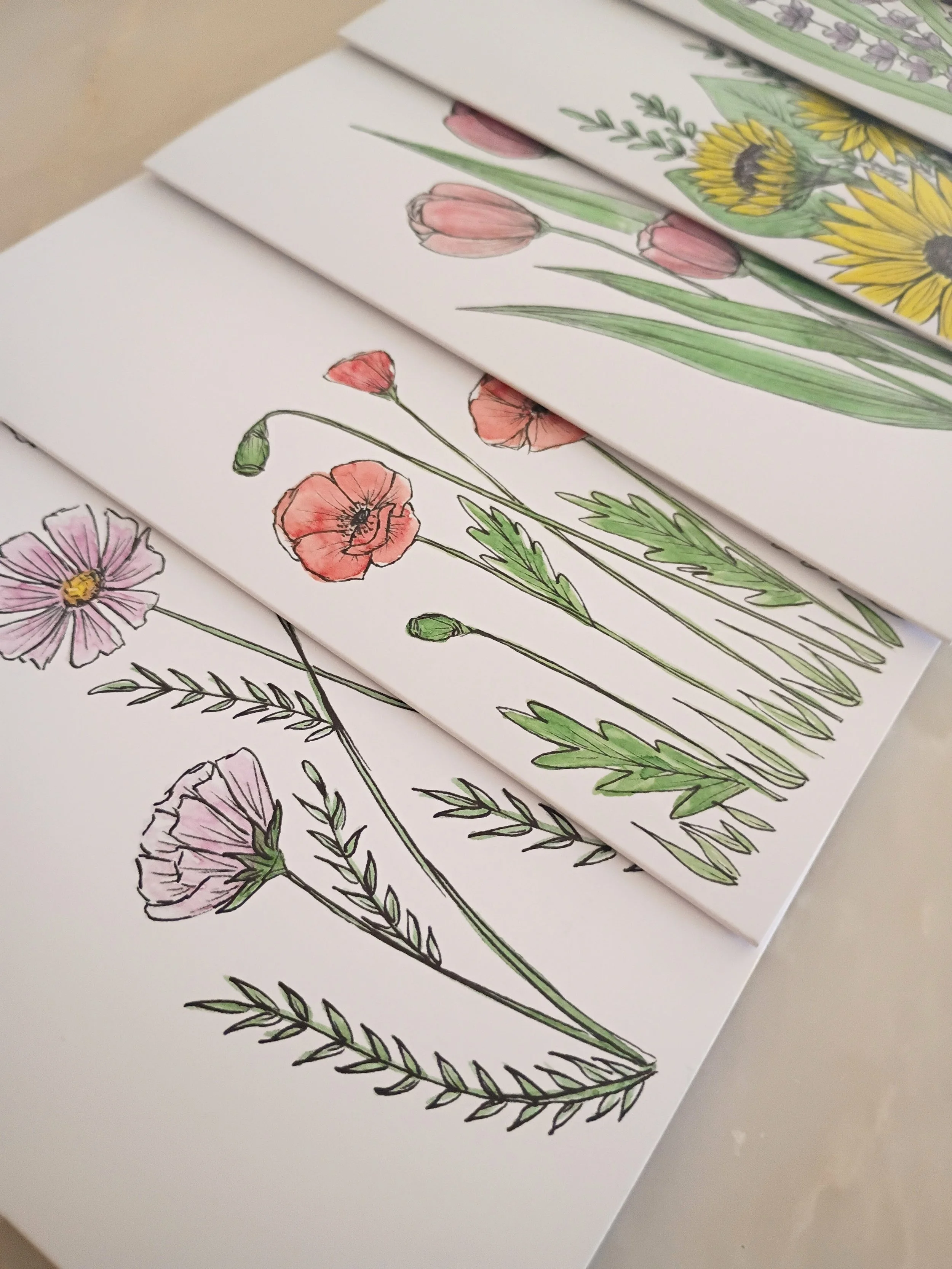 Grow In Grace Collection Greeting Cards | Set of 6 Greeting Cards