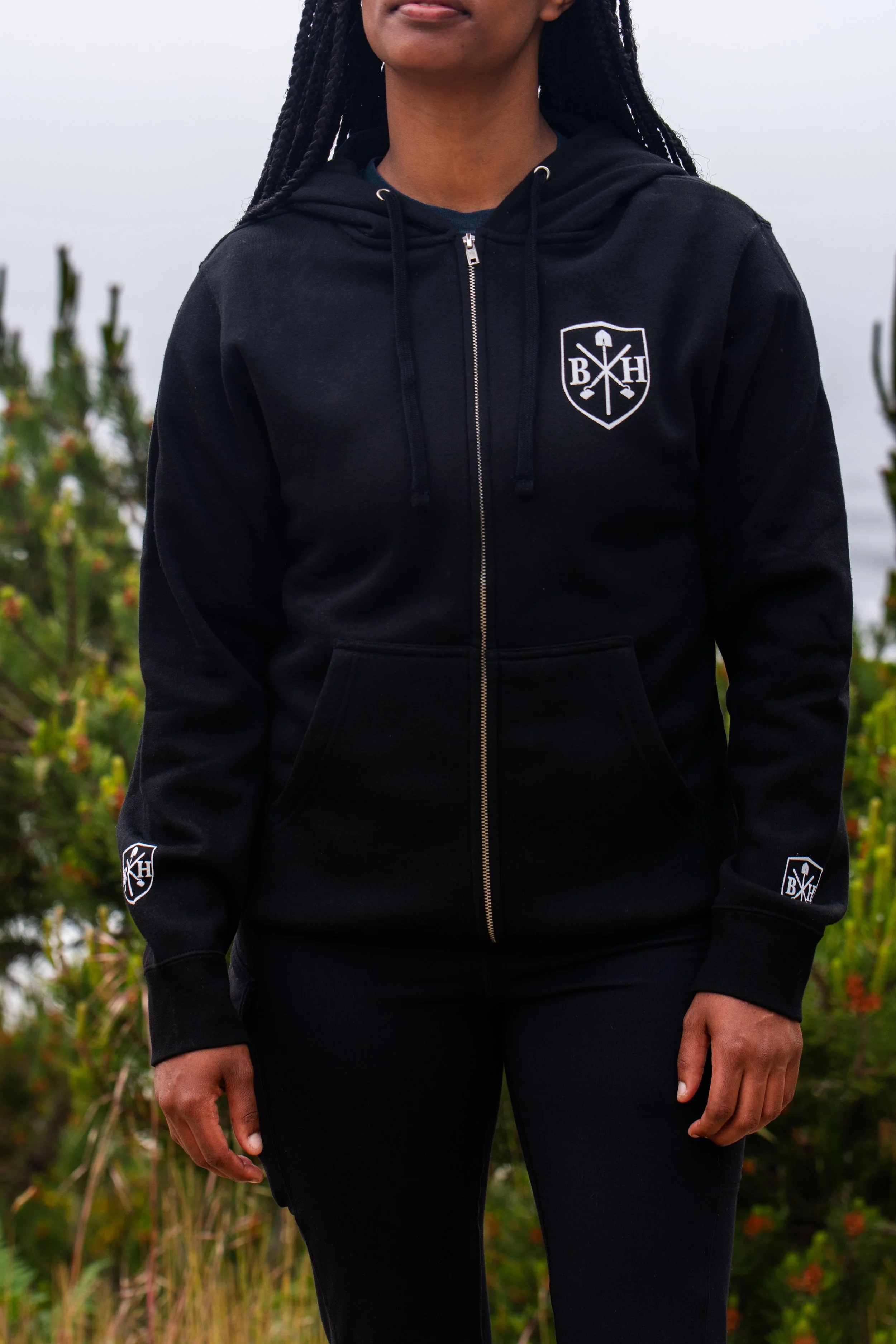 Bros and Hoes Zip Hooded Sweatshirt