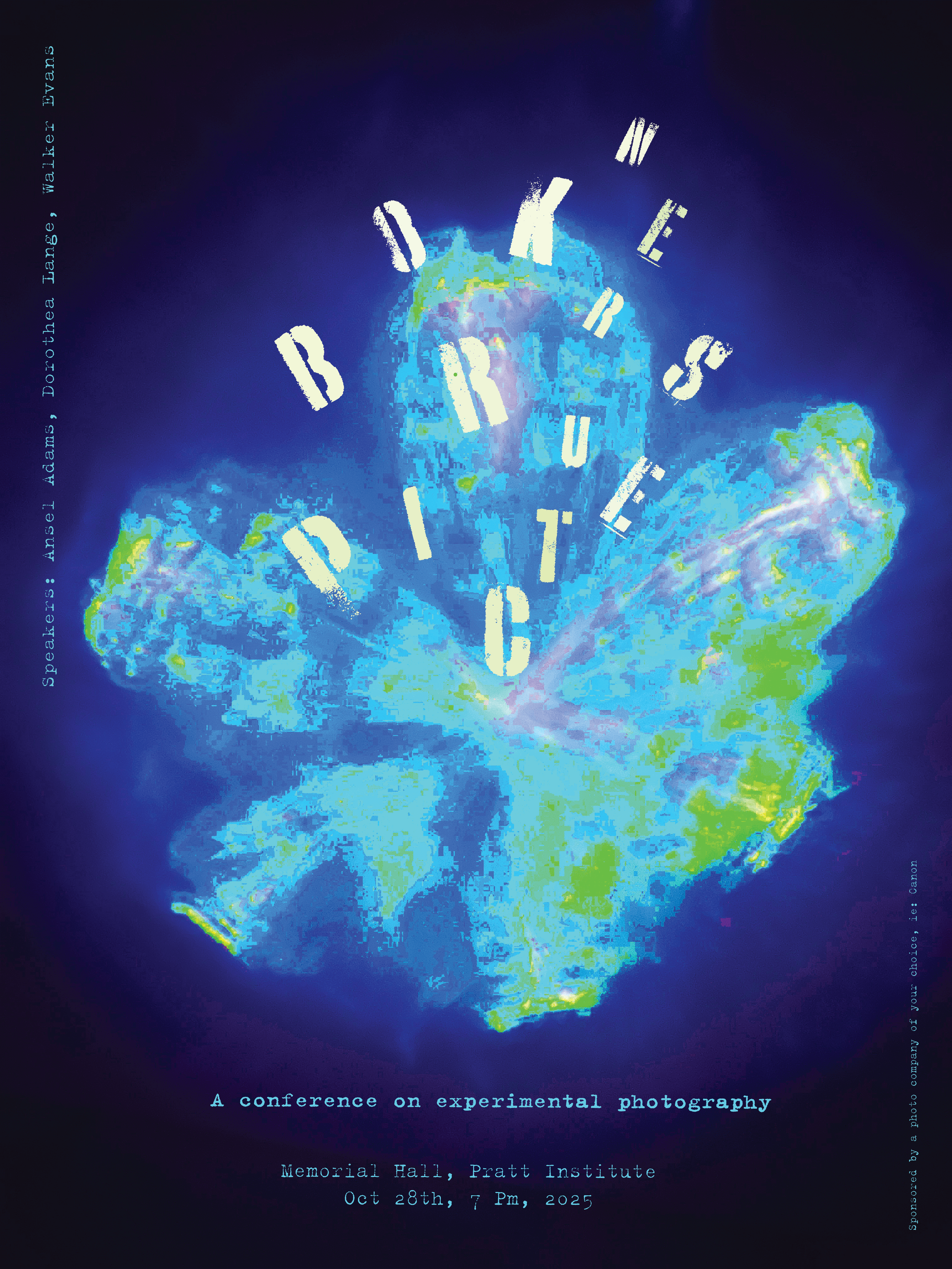 A water-filled glass jar was combined with glitter to create a suspended, reflective environment. With the room lights turned off, a flashlight was directed through the jar, allowing the glitter particles to catch and scatter the light, producing a l