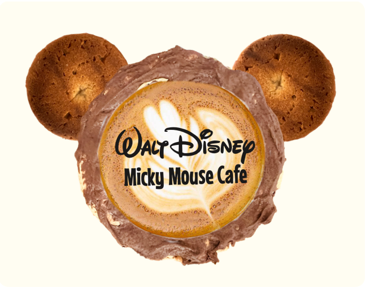 Mickey Mouse Café is an immersive Disney café experience where families can bake, customise and enjoy cappuccino in a fully edible cookie cup. Combining sustainable product design, interactive service and a playful gingerbread-house environment, the 