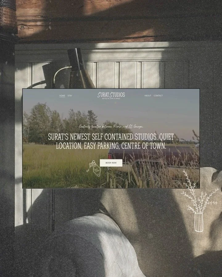 POV: you just found your next stay 🌾🤎

Surat Studios designed to feel calm, simple, and considered from the very first scroll.

This carousel walks you through each page of the website ❤️&zwj;🔥
Think soft, minimal design, easy navigation, and a sp