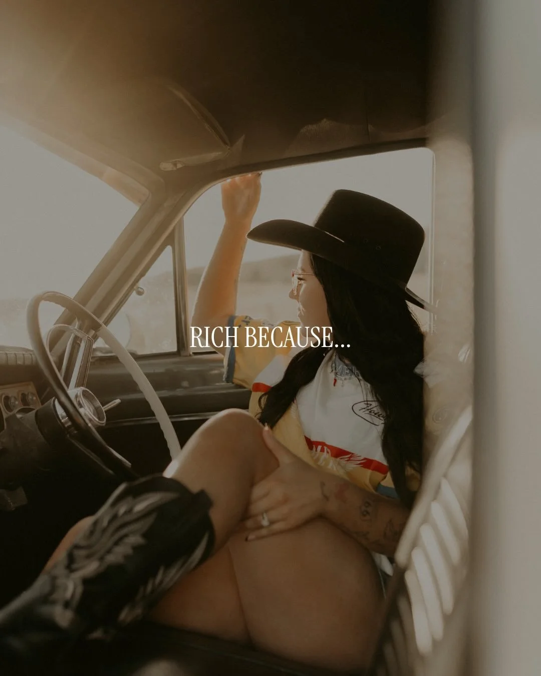 RICH isn&rsquo;t just money.

It&rsquo;s booked out months in advance.
It&rsquo;s clients who won&rsquo;t shut up about you (the dream tbh).
It&rsquo;s doing work you&rsquo;re proud of and getting paid for it.

But more than that&hellip;

It&rsquo;s 