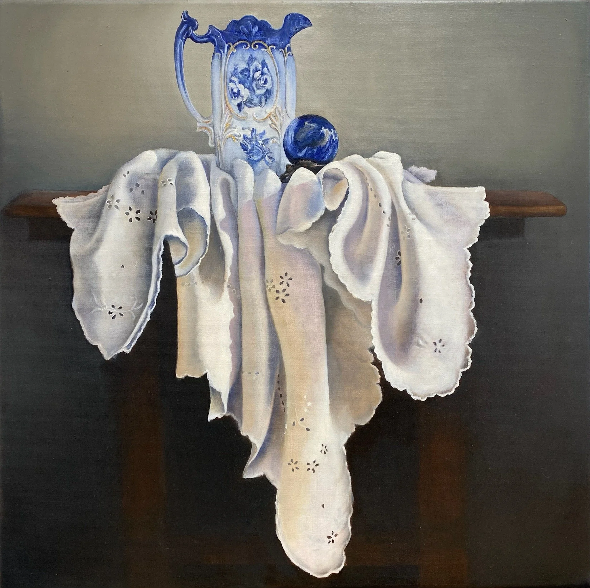 Visitation in Blue, with Lapis Lazuli