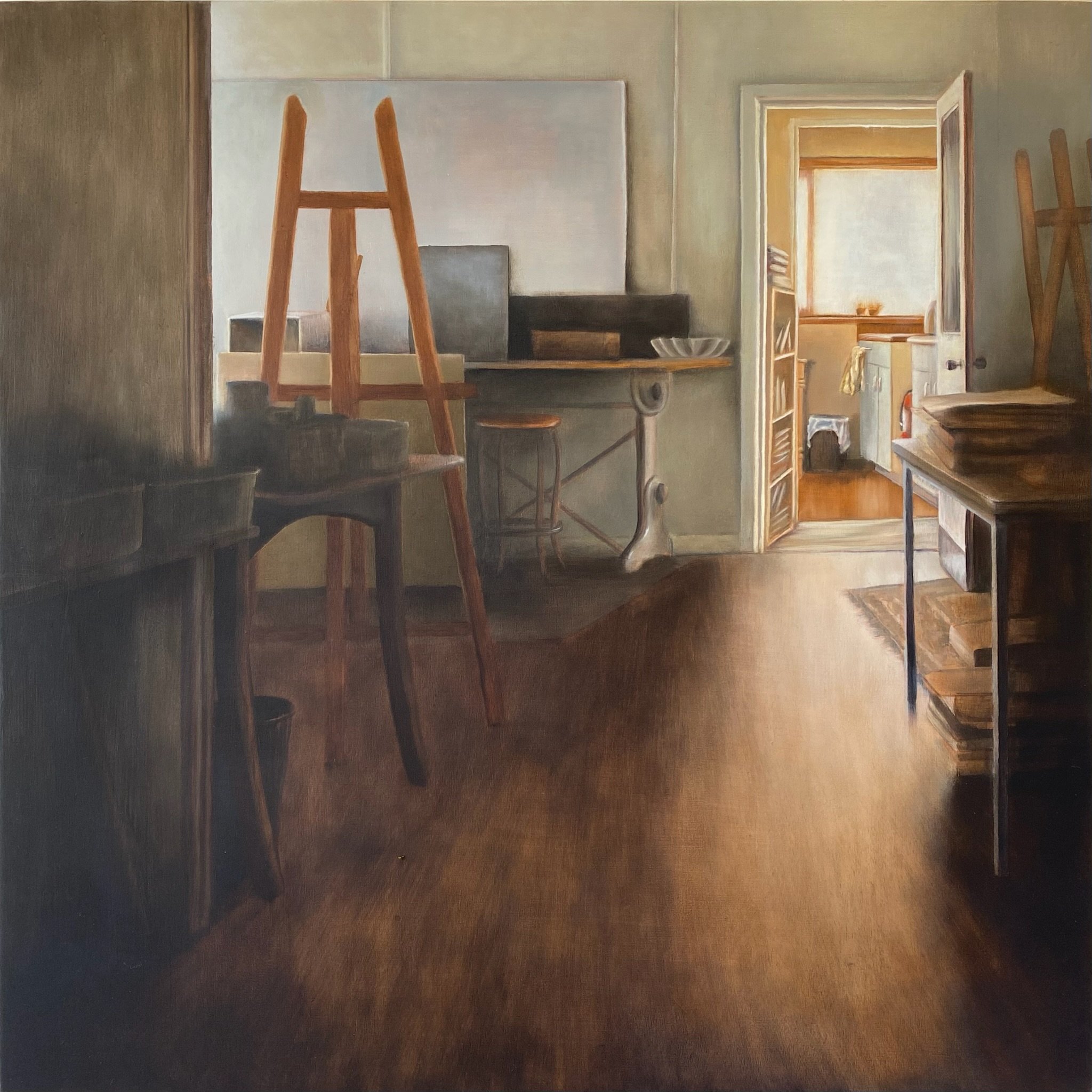 Studio Shadows with Easel