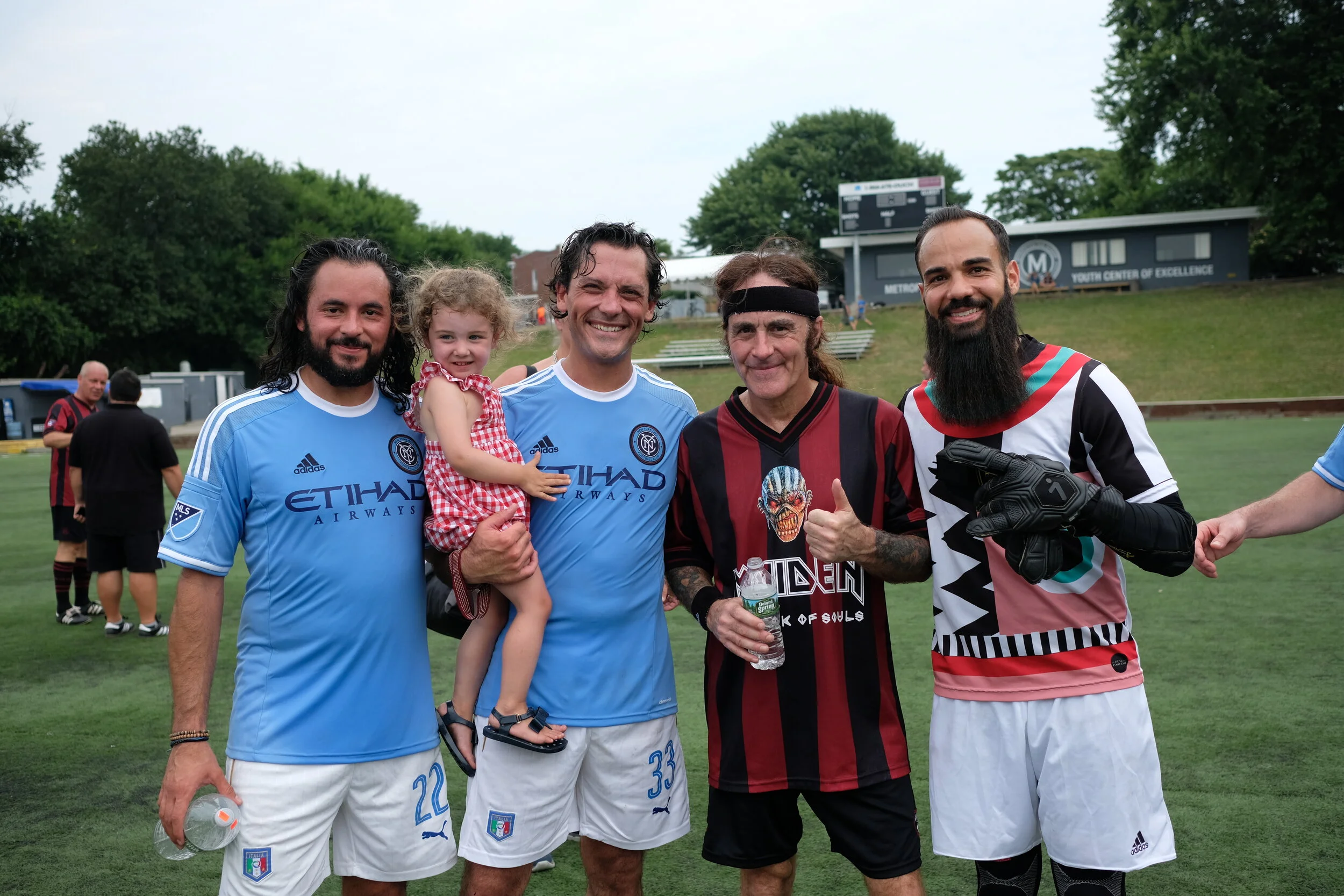 That’s us: G, Tarek with his daughter, Steve Harris of Iron Maiden (he’s not a founder), and Joe.