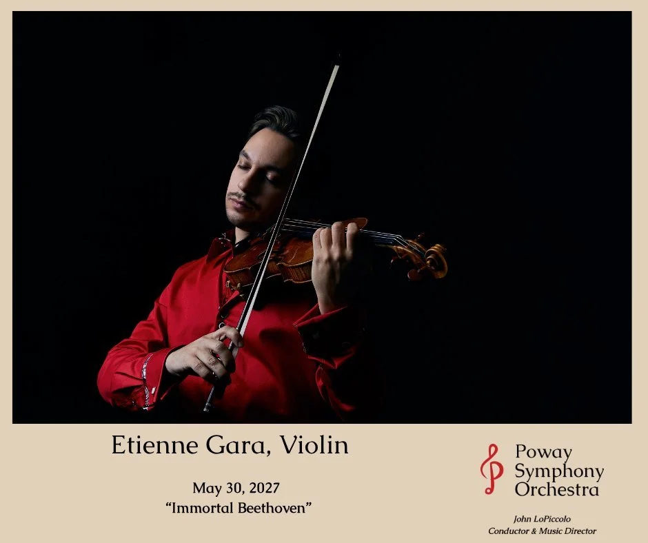 The season ends with Beethoven. 🎻

And what better way to close the 2026&ndash;2027 season than with an entire program devoted to one of classical music's greatest composers?

On May 30, 2027, the Poway Symphony Orchestra presents: &ldquo;Immortal B