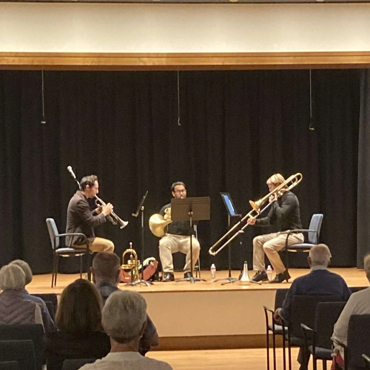 Bringing live music into the community! 🎺🎶

Three Poway Symphony Orchestra brass musicians recently presented an hour of music and musical discovery for residents at The Glen Scripps Ranch as part of PSO&rsquo;s Outreach program, coordinated by Edu