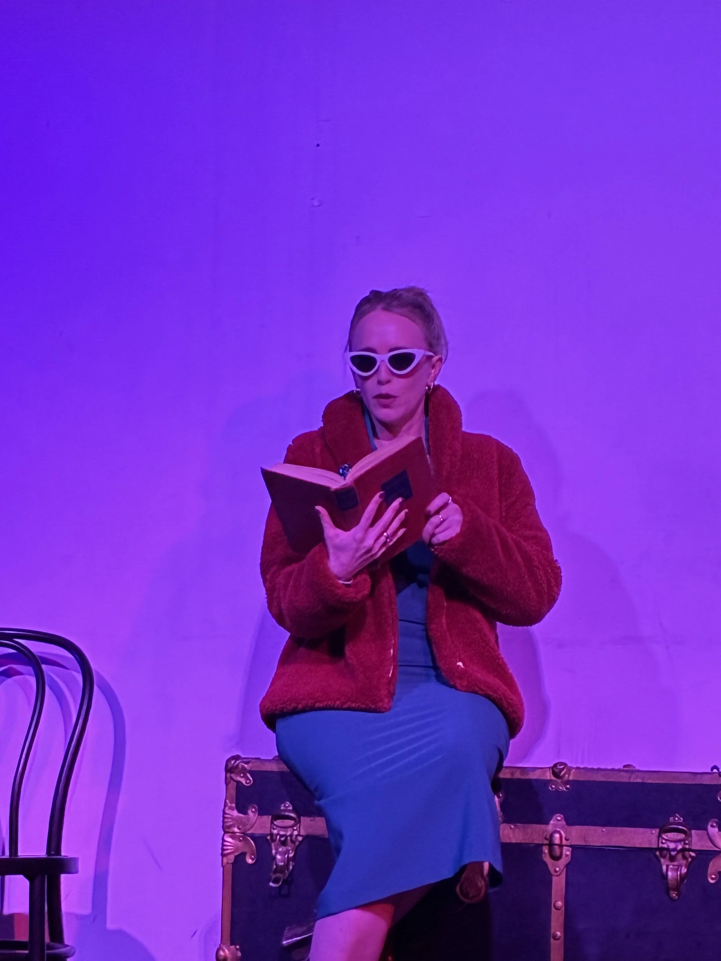 Molly Jones on stage