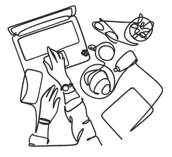 Illustration of workspace showing chaos and ambition